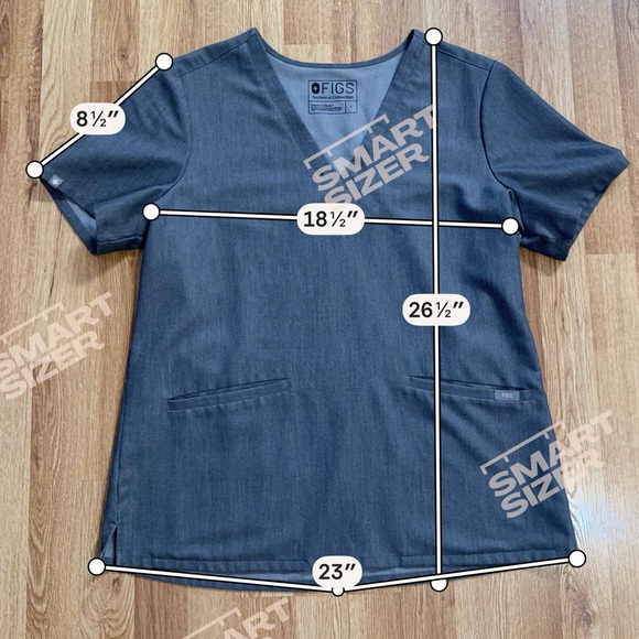 Figs Scrub Set Graphite Kade Cargo Pant Size L Tall Casma 3 Pocket Top Size L - Picture 3 of 12